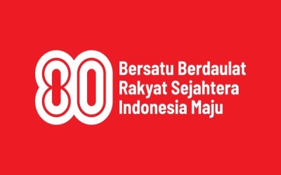 HUT KE 80 RI BERSATU BERDAULAT RAKYAT SEJAHTERA INDONESIA MAJU